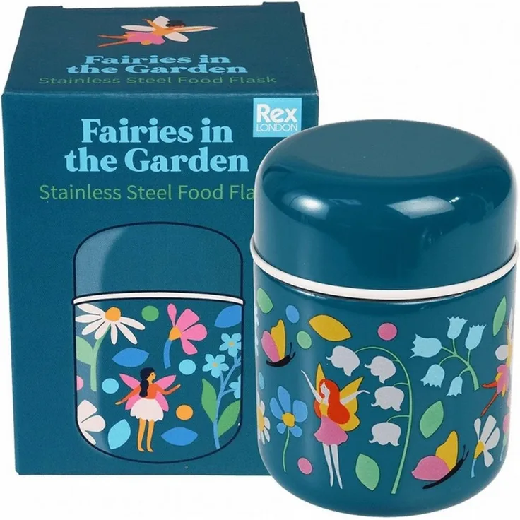 Rex London Thermobehälter Fairies in the Garden Edelstahl 280 ml warm kalt Feen Design to go