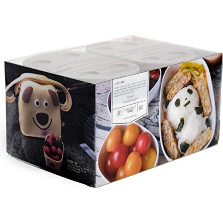 Prince Lionheart 9899 Bentomal Boxes Hippo - Set of 3 Microwave Boxes, grau, 280 g – Bild 4