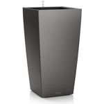 LECHUZA CUBICO Premium 50 anthrazit metallic 18164