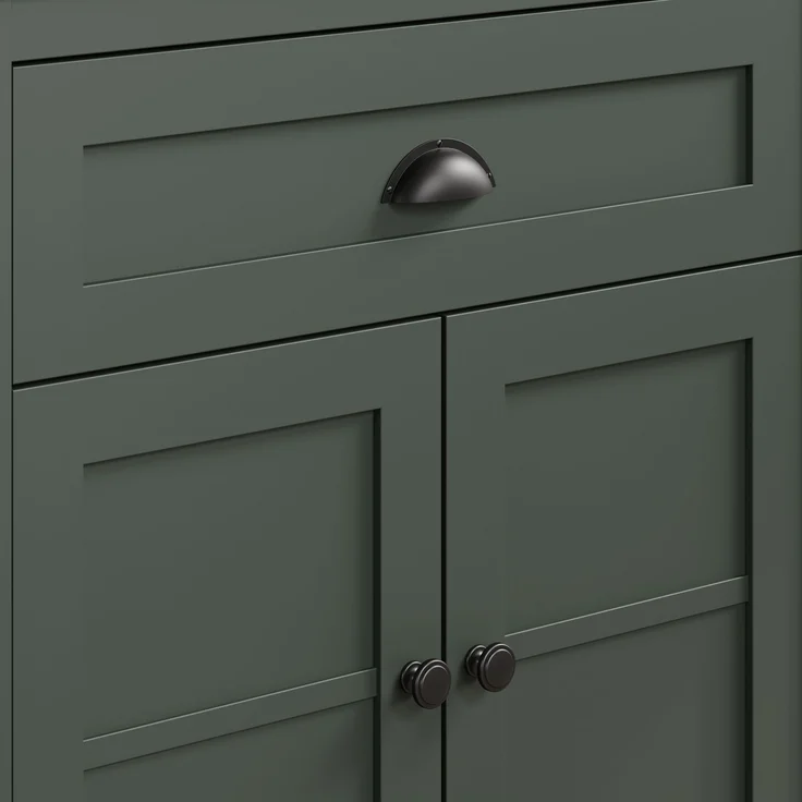 Garderobe Set Stanton in grün und Eiche Landhaus 260 x 198 cm – Bild 9