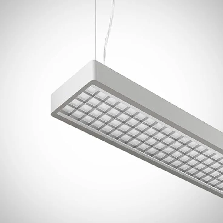 Arcchio LED Büroleuchte Susi, moderne Aluminium Pendelleuchte (2-flammig) für Büro und Arbeitszimmer, energiesparend mit inkludierten Leuchtmitteln – Bild 5