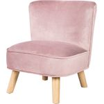 roba Kindersessel 'Lil Sofa' - stabile Holzfüße - Samtstoff - Mauve