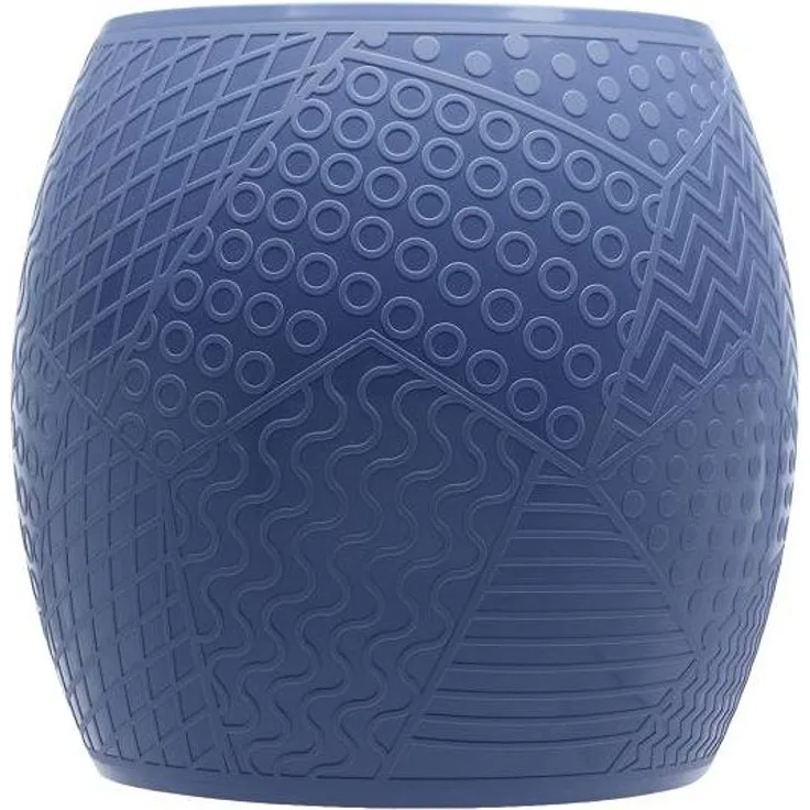 Kartell Hocker Roy, thermoplastisches Technopolymer, Blau, 45 x 43 x 45 cm
