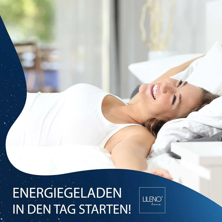 LILENO HOME Matratzenbezug 100x200 cm Reißverschluss - waschbarer Matratzenschoner aus Microfaser ideal für Allergiker - extra weicher Schonbezug für Matratzen (rundum) Höhe 14-16 cm – Bild 8