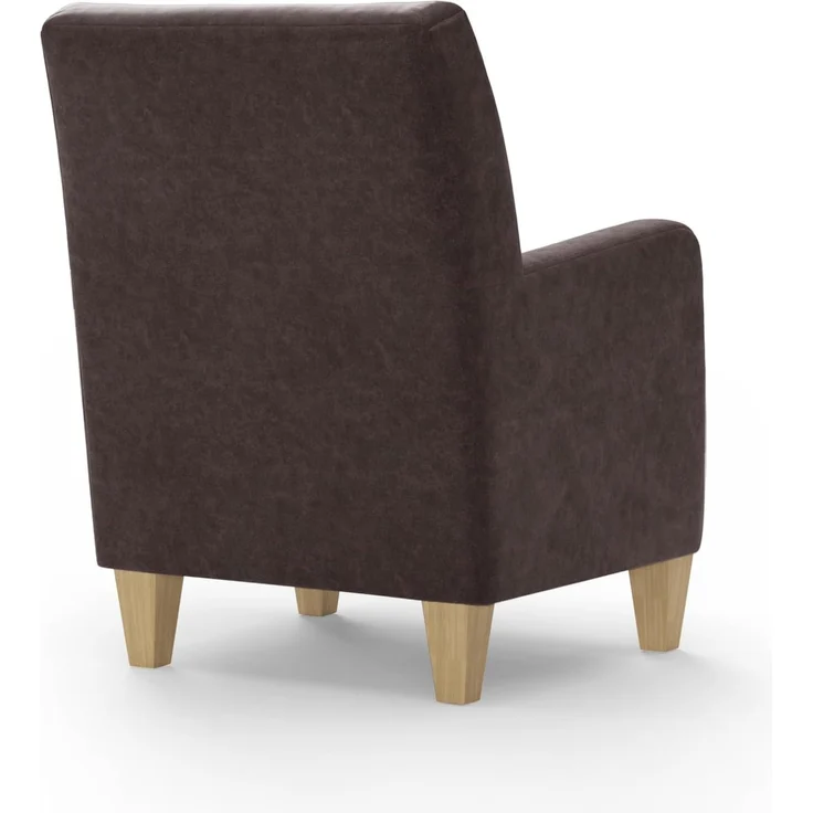 Cavadore Sessel Vida / Polstersessel im trendigen Design / 74 x 93 x 81 / Mikrofaser, Braun – Bild 3