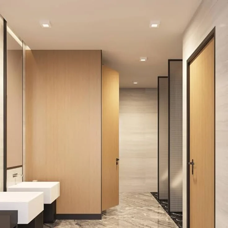 PRIOS LED Deckenleuchte Alette, moderne 1-flammige Badezimmerlampe aus weißem Aluminium mit energiesparendem Licht – Bild 4