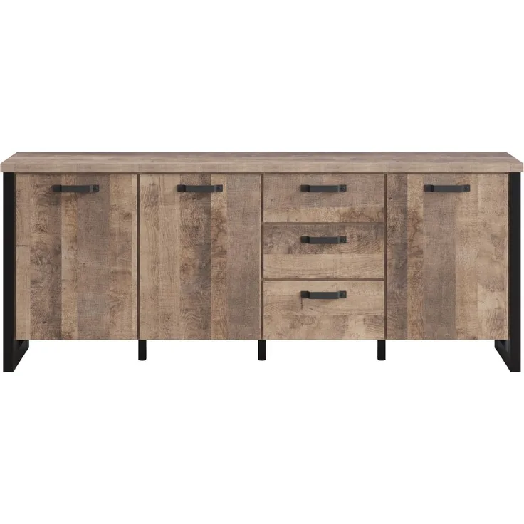 Sideboard Emile in Eiche Tabak 214 cm