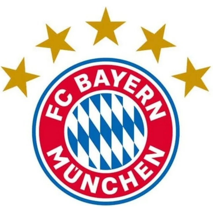 K&L Wall Art Wandtattoo Fußball Wandtattoo FC Bayern München Skyline Schwarz Sterne Logo Bunt, Wandbild selbstklebend, entfernbar – Bild 2