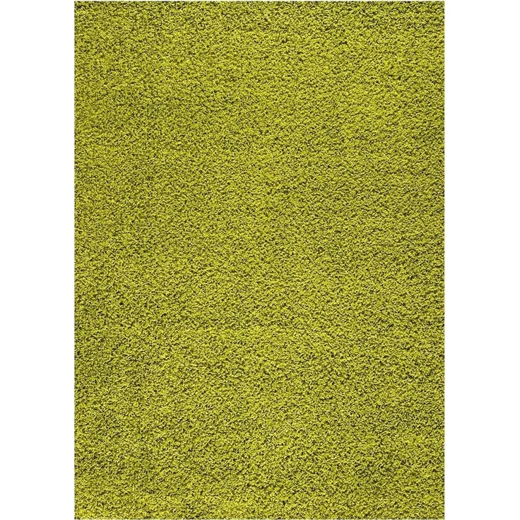 Vimoda Hochflor-Teppich Teppich Shaggy langflor Grün, Rund, Höhe: 30 mm, Läufer Grün Langflor Einfarbig, Modern, wohnzimmerteppich – Bild 1