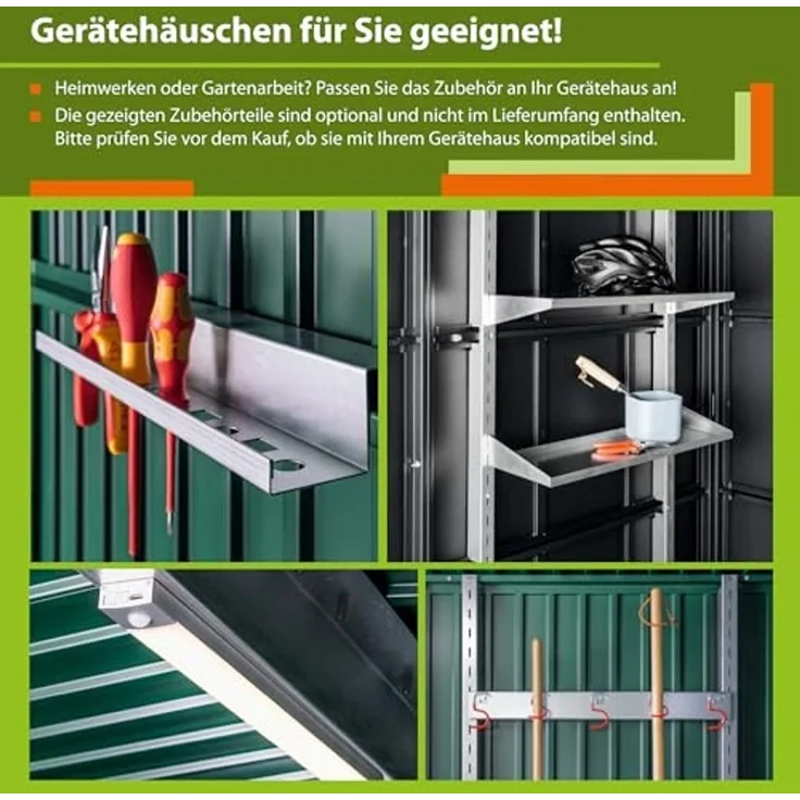Pergart Gerätehaus Marburg, anthrazit matt – Bild 5