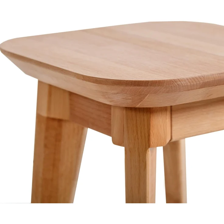 Krok Wood Hocker 2x Hocker Paris aus Massivholz (Set) – Bild 6