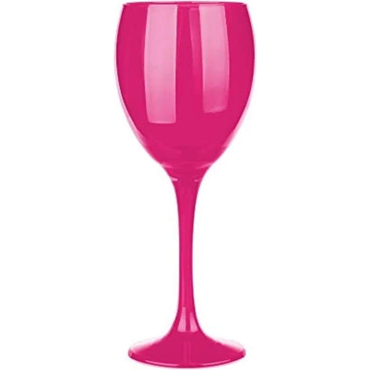 6 Weingläser 300ml Weinglas Rotweingläser Weißweingläser Pink – Bild 2