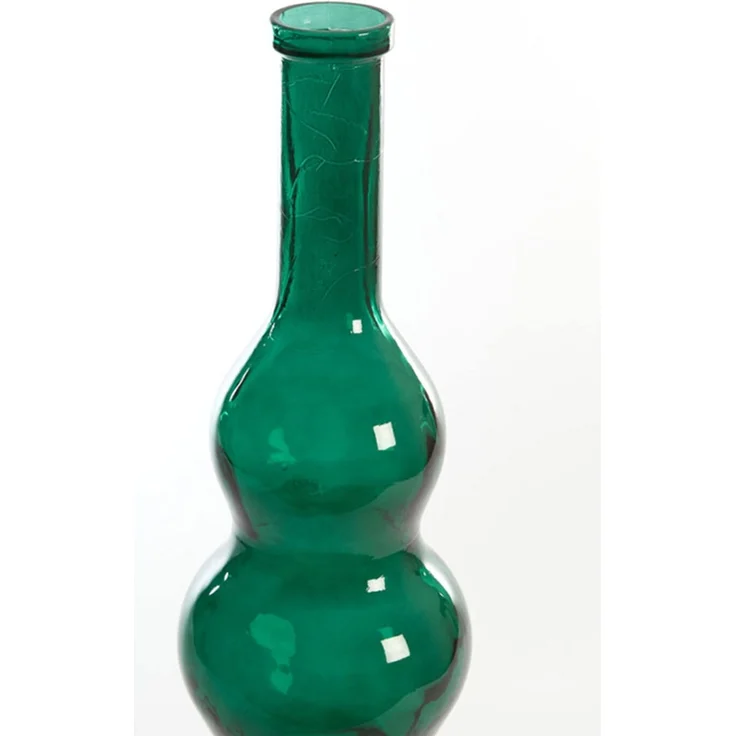 Dekovase Vase VENERIO von Light & Living Blumenvase Bodenvase Ø26,5x75 cm Dunkelgrün – Bild 2