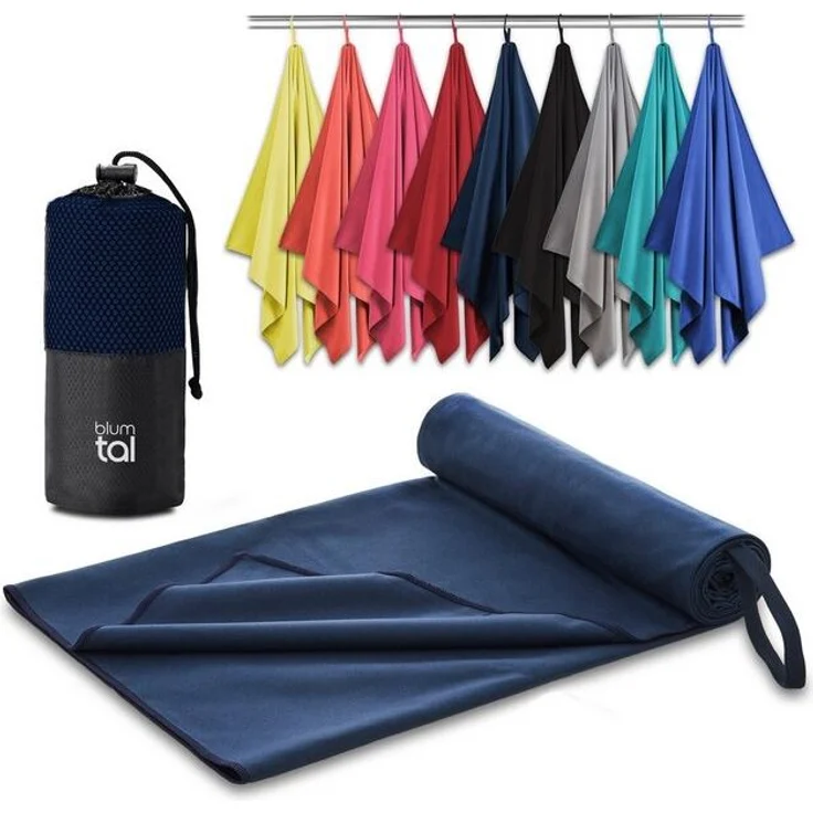 Blumtal Sporthandtuch Mikrofaser Handtücher Set, Mikrofaser (2-St), Ultra leicht, kompakt & schnelltrocknend – Bild 4