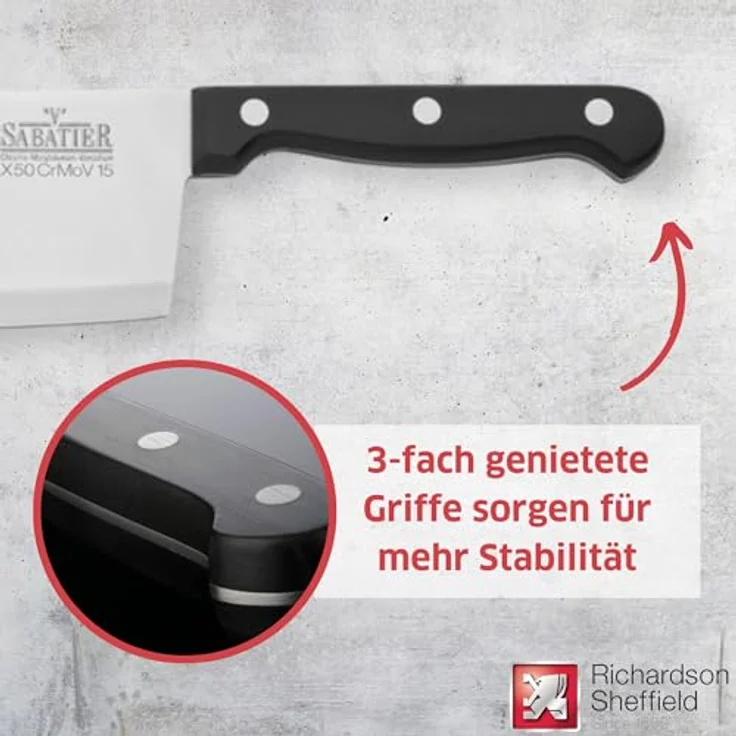 Richardson Sheffield V SABATIER Hackmesser – Bild 4