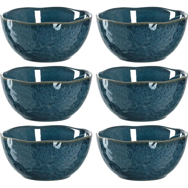 Leonardo MATERA Keramikschale klein 12 cm blau 6er Set