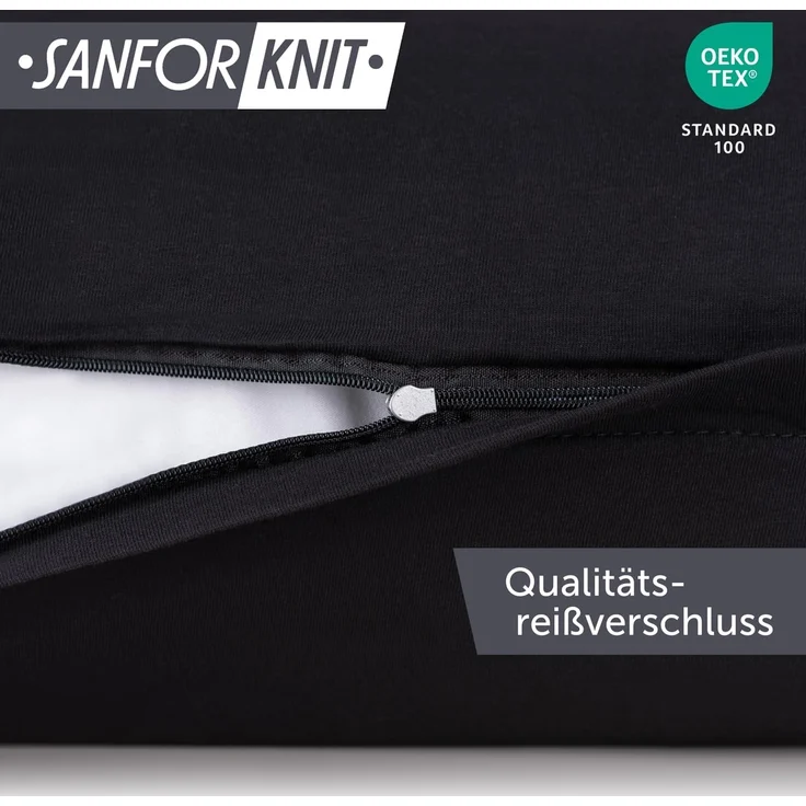 Blumtal Kissenbezug Premium Jersey 2er Set, Oeko-Tex Zertifiziert, (2 Stück), 100% Baumwolle – Bild 3