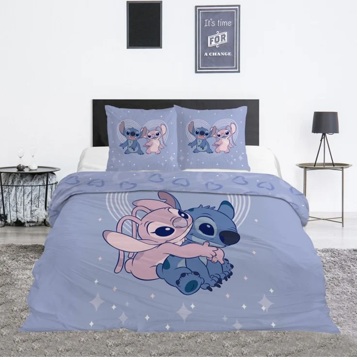 Lilo & Stitch Baumwoll-Mix Bettwäsche für Kinder 240 × 220 cm mit Kissenbezug 65 × 65 cm – Bild 2