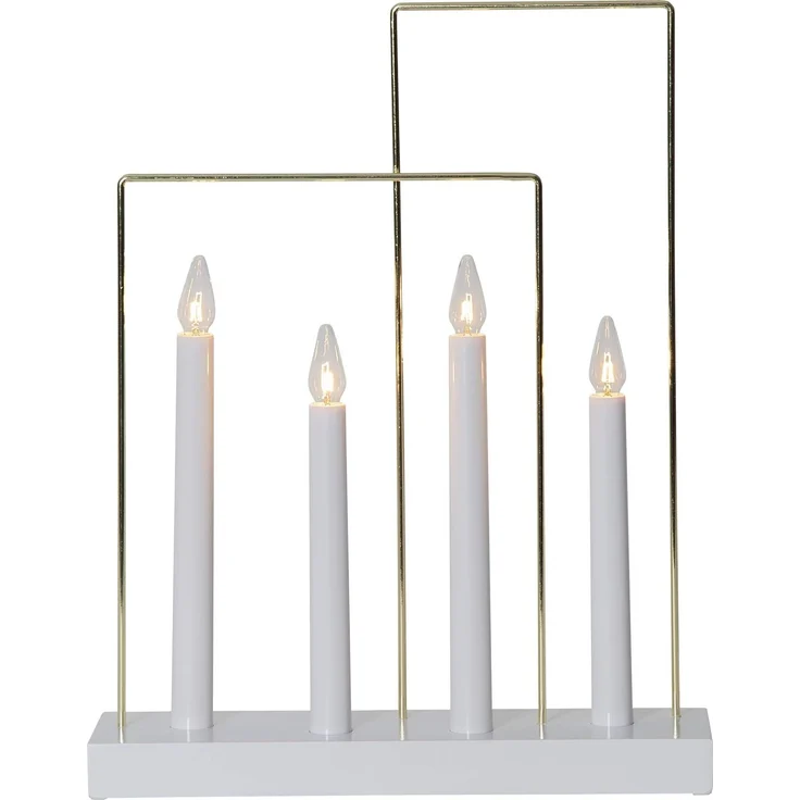 Fensterleuchter "Glossy Frame", 4-flammig, weiß – Bild 4