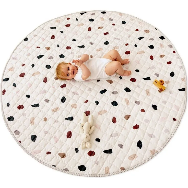 Krabbeldecke für Baby 1,5m, Krabbelmatte, Spielmatte mit Rutschfester Unterseite, Hakuna Matte