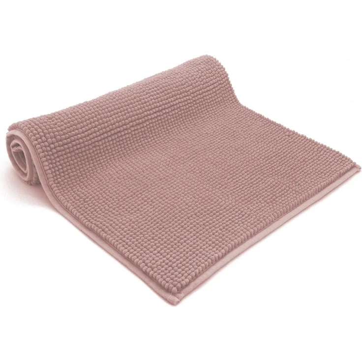 heimtexland Badematte Badvorleger Chenille Badteppich Duschvorleger, rutschhemmend beschichtet, Fußbodenheizung geeignet, schnell trocknend, strapazierfähig, fußbodenheizungsgeeignet, rutschfest, saugstark, Polyester, rechteckig, 50x80 cm, Hochflor, su... – Bild 1