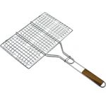 Dehner Grillbesteck-Set Hamburger-Griller, 55.5x35 cm, Edelstahl/Holz