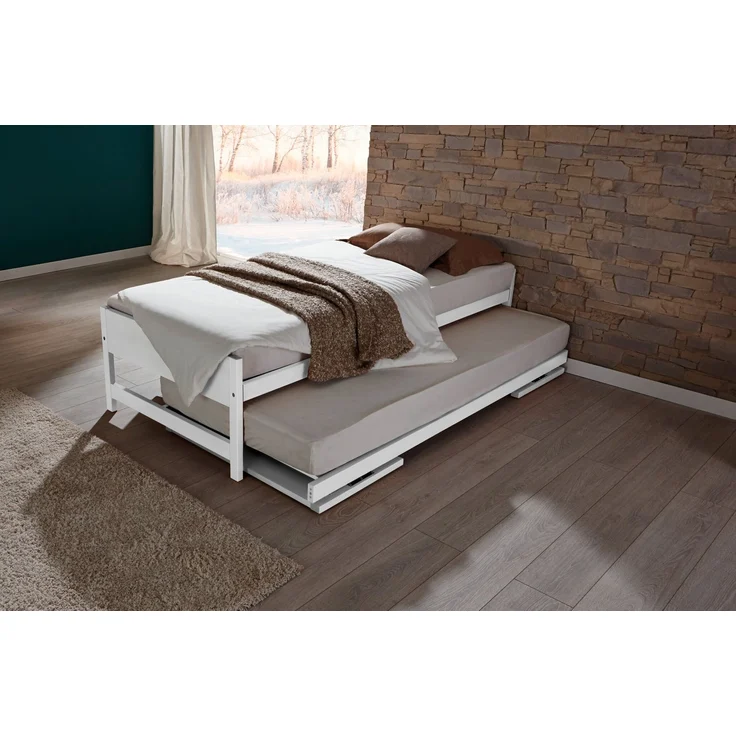 Hasena Gästebett Lido Weiß mit Aufklapp-Funktion Lattenrost Star U MDF weiss deckend – Function-Kids – Bild 8