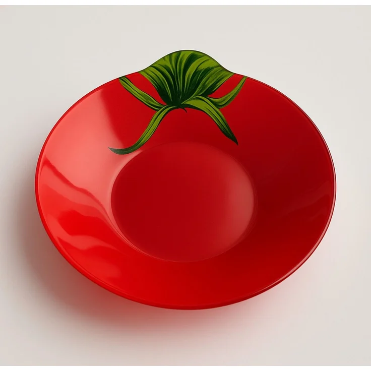 Schale Glas ARIA FRESH Tomate 20,5x22x4 cm rot 1 Stück – Bild 1