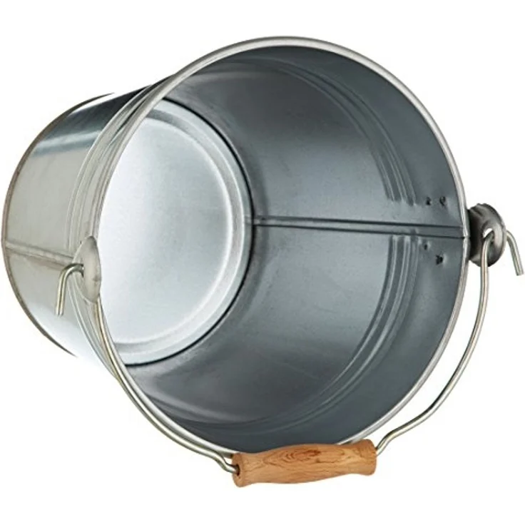 Dehner Dekoeimer, Ø 26 cm, Höhe 23 cm, verzinkt, silber – Bild 3