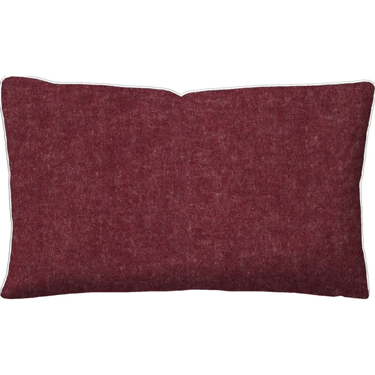 biberna Melange-Flanell Kissenbezug 0840500 MELANGE UNI, burgunder, 1x 40x60 cm – Bild 2