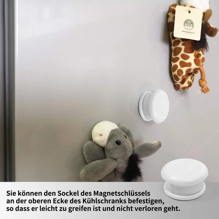 Norjews Baby Sicherheit Magnetisches Schrankschloss(10 Schlösser + 2 Schlüssel) | zum Kindersicherung Schloss für Schränke und Schubladen | Unsichtbare | Klebeband | Ohne Bohren oder Werkzeug | – Bild 6
