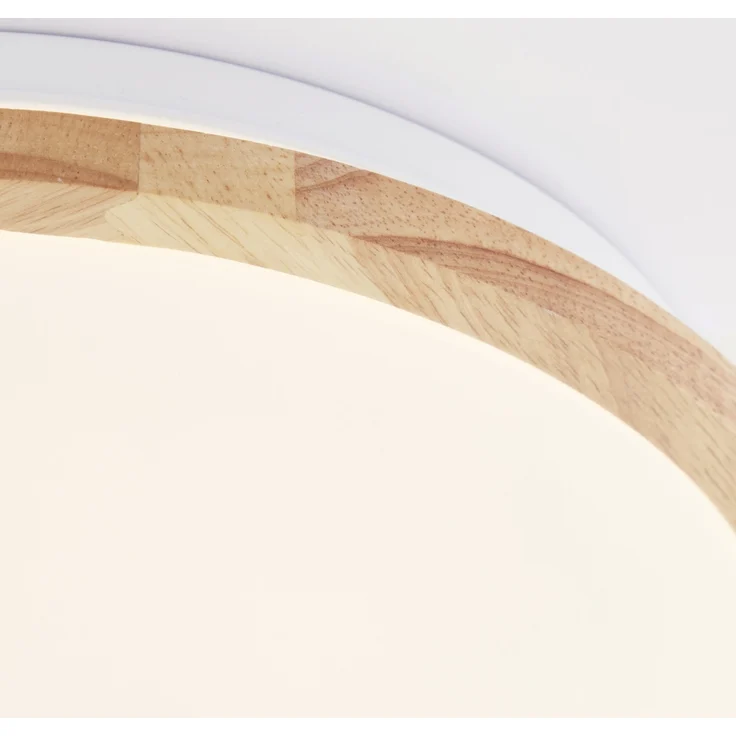 Brilliant LED Deckenleuchte Bario holz weiß 30 x 5,5 cm 18 W – Bild 7