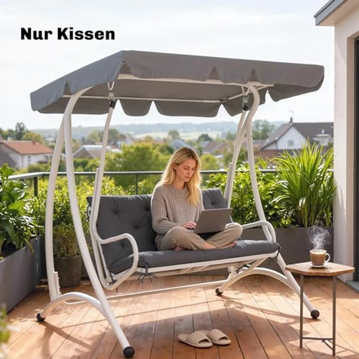 Outsunny Sofakissen Bankauflage für Gartenbank – Bild 10