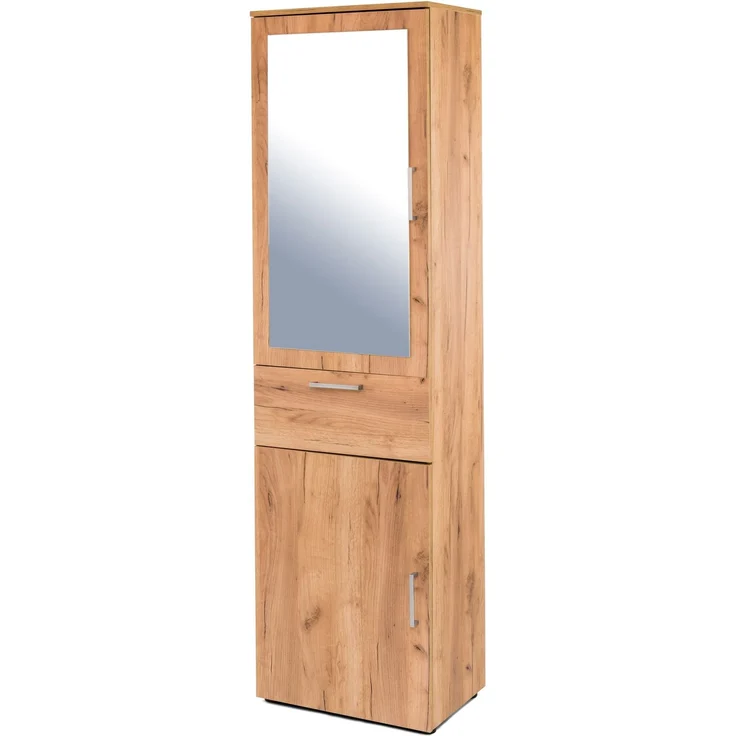 Garderobenschrank >8871-79< in Wotaneiche, Holzwerkstoff - 50x195x32cm (BxHxT) – Bild 3