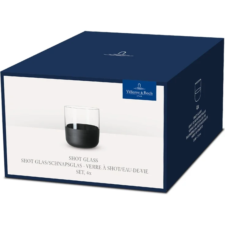 Villeroy & Boch Manufacture Rock Shot / Schnapsglas 4er-Set – Bild 3