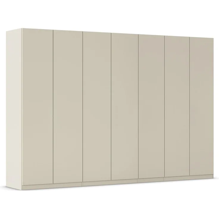 Rauch Möbel LUNIK, Kleiderschrank, Farbe Beige, Breite 315 cm | Schrank mit patentiertem Schnellmontagesystem, 7-türig, Push-to-open-Funktion, Zubehör Classic, Schlafzimmer, Ankleide