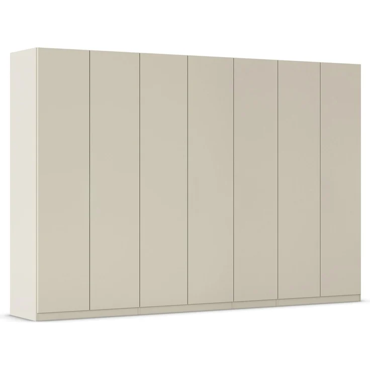Rauch Möbel LUNIK, Kleiderschrank, Farbe Beige, Breite 315 cm | Schrank mit patentiertem Schnellmontagesystem, 7-türig, Push-to-open-Funktion, Zubehör Classic, Schlafzimmer, Ankleide