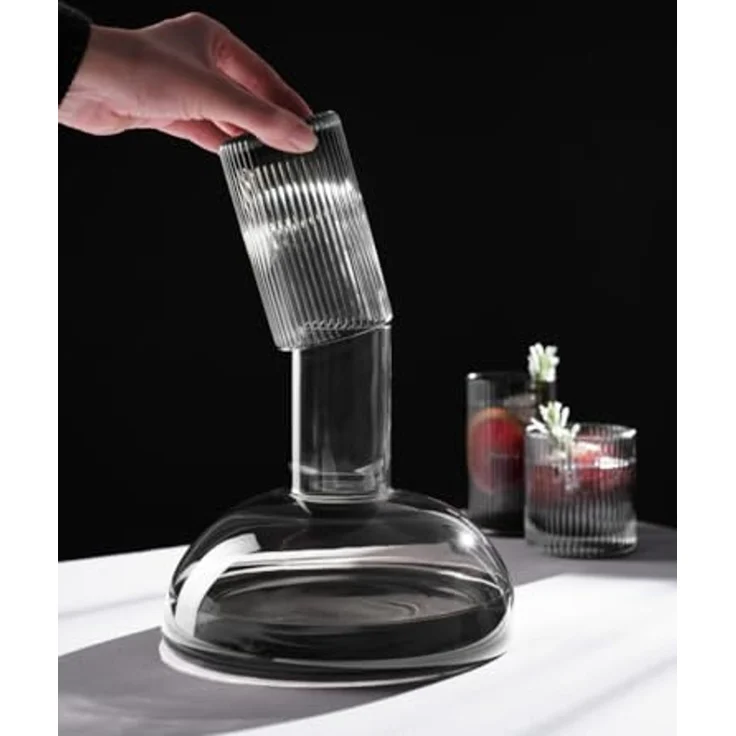 ASA Selection Karaffe mit Trinkglas Grey Juna L 20,5 cm B 20,5 cm H 20,5 cm – Bild 3