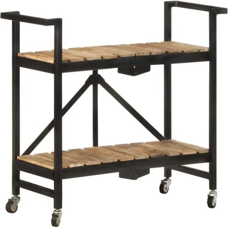 vidaXL Küchenwagen 87x36x81 cm Mango Massivholz 321710