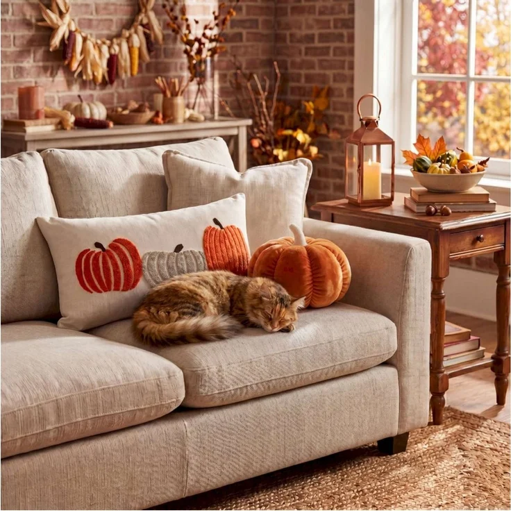 Esprit Kissenhülle PUMPKIN Dekokissen, (1 Stück), 28x28 cm in Orange – Bild 4