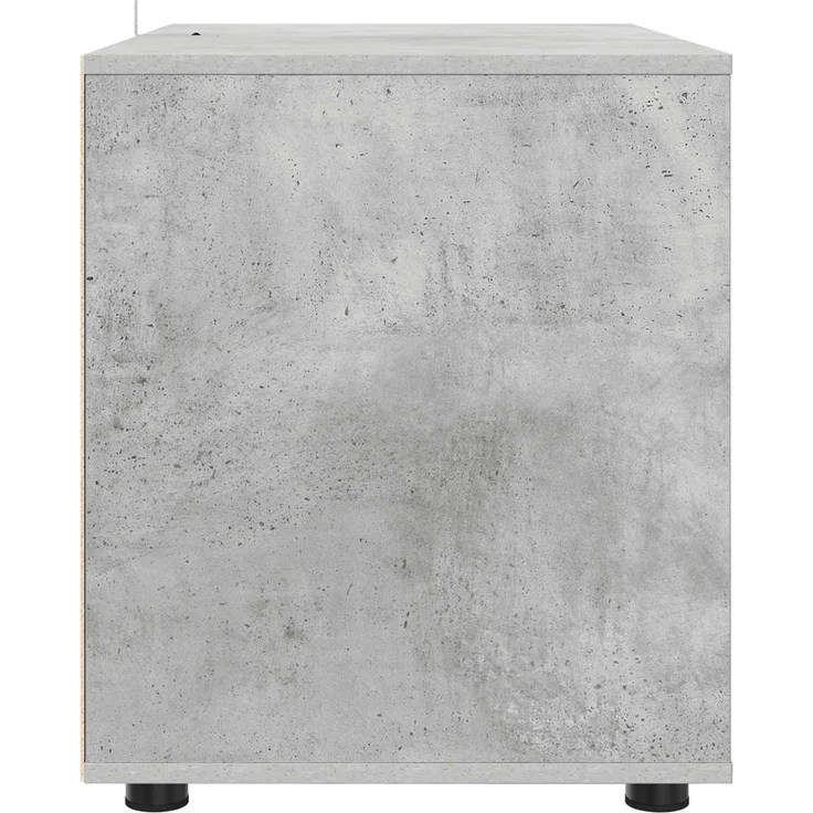 vidaXL Aufbewahrungsschrank 80 x 48 x 57 cm Holzwerkstoff Betongrau 888820 – Bild 9