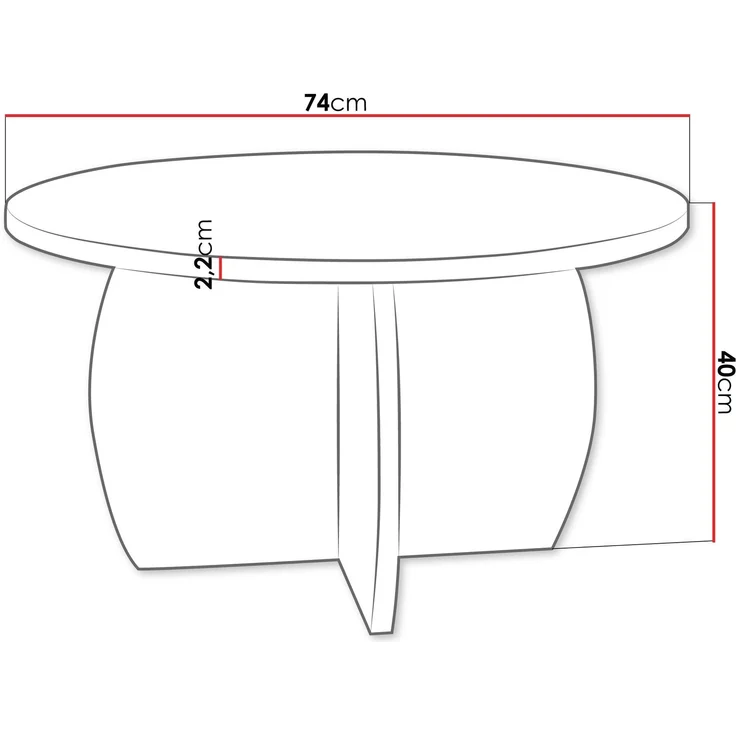Couchtisch Tebki (Farbe: Sandbeige) – Bild 3