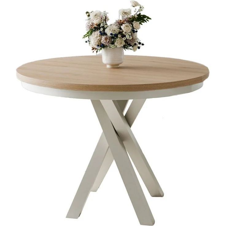 Compleo Esstisch Esszimmer, Modern, Japandi, Industrial - Küchentisch - Runder LOFTO – Bild 1