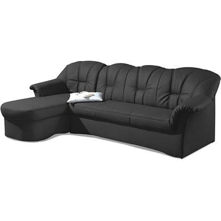 DOMO collection Ecksofa Papenburg, zeitlose Rückensteppung, elegante Formensprache, L-Form, in großer Farbvielfalt, wahlweise mit Bettfunktion – Bild 4