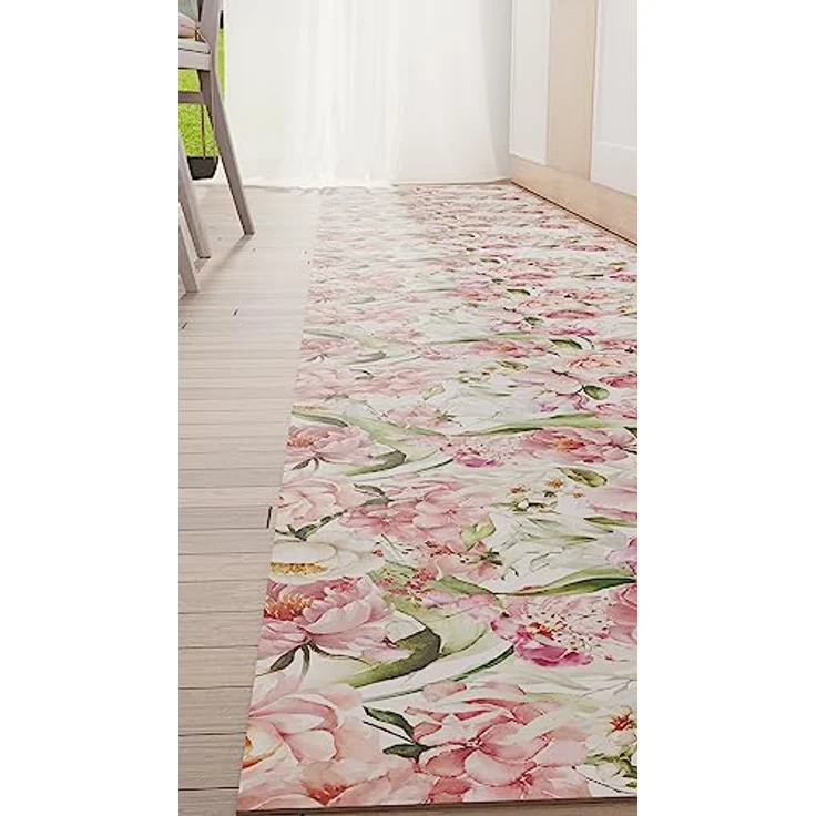 PETTI Artigiani Italiani - Teppich für Küche, rutschfest, waschbar, Läufer für Küche, Teppich, Küchenläufer, 52 x 180 cm, Design Shabby Pois, 100% Made in Italy – Bild 5