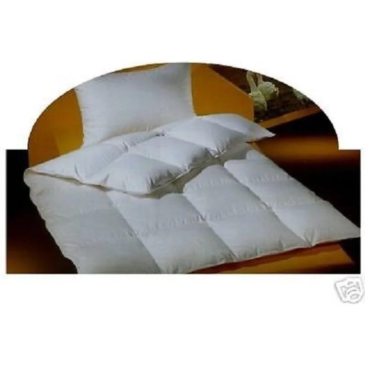Classic Kassetten Daunenbett Daunendecke, 155x200, 1170 g 100% neue Daunen