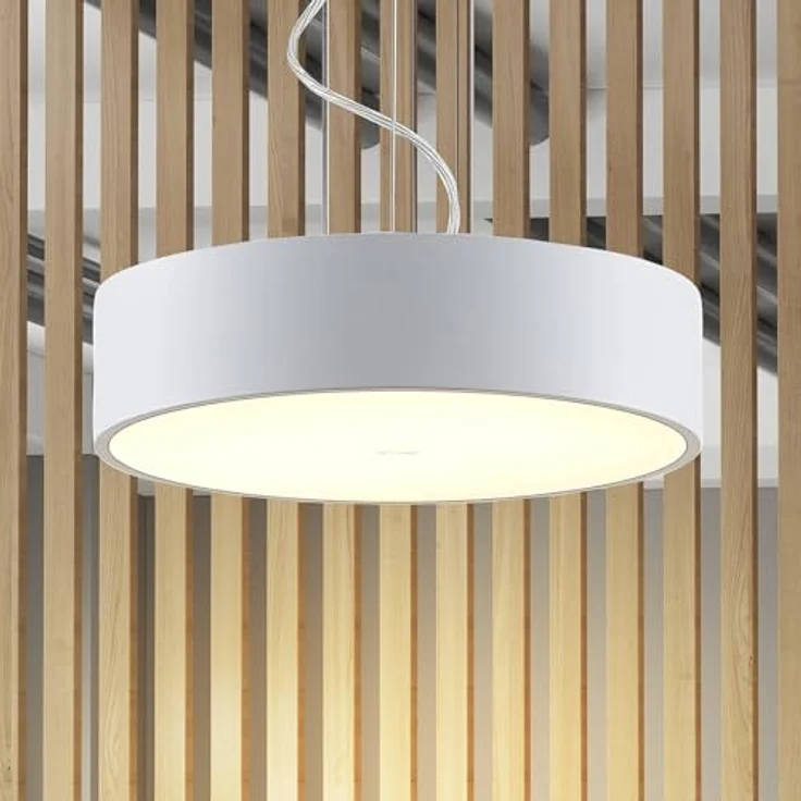 Arcchio LED Noabelle, Pendelleuchte in Weiß aus Metall, 1-flammig, energiesparend – Bild 2