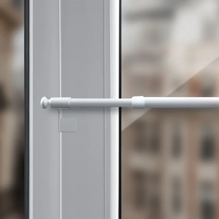 Bestlivings Klemmstange "EASY", Ø 10 mm, 1-läufig, ausdrehbar, ohne Bohren, geklemmt, Metall, für Bistrogardinen, Scheibengardinen, Dekoschals oder saisonale Deko