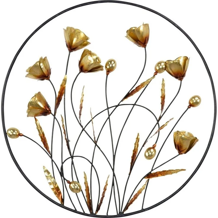 Runde Wanddekoration Blumenwiese "Annita" – Bild 4