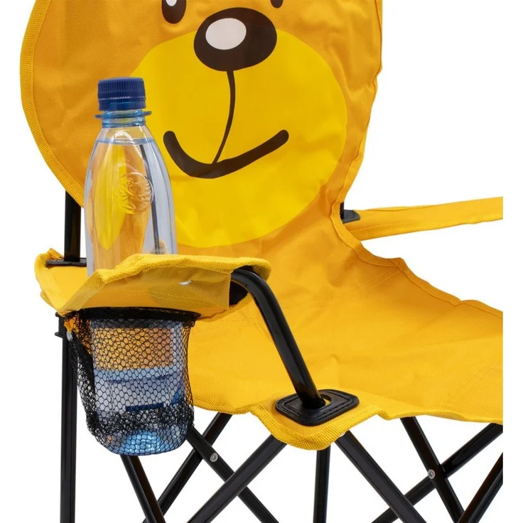 Spetebo Campingstuhl Kinder Campingstuhl mit Getränkehalter (Stück, 1 St), Garten Kinderstuhl faltbar mit Tragetasche – Bild 3